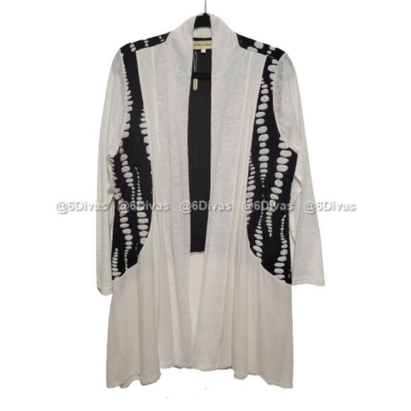 OPEN Front Cardigan Top Jacket Coat Plus Size Formal Casual - Sizes S  M - NEW! - Picture 1 of 10